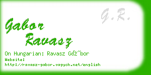 gabor ravasz business card